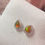 Thumbnail: Ethiopian Opal stud earrings in Sterling Silver.