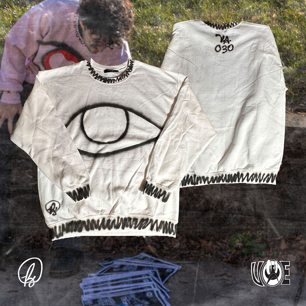 サムネイル： Airbrushed Tuesday Crewnecks (017-034)