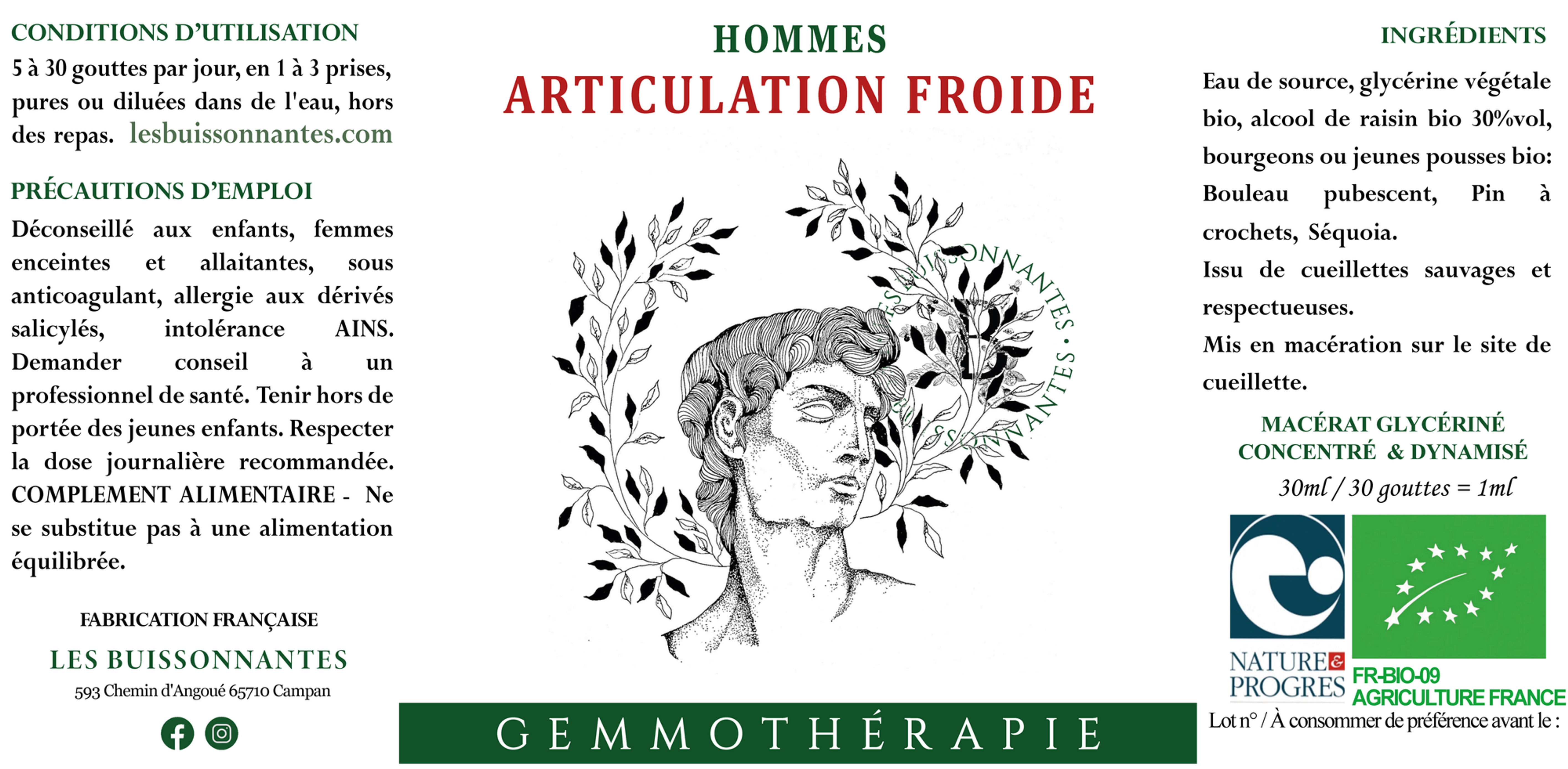 Articulation froide - Hommes