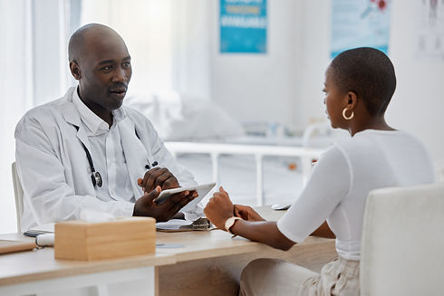 doctor-consulting-talking-health-check-service-woman-hospital-clinic-working-medical-healt