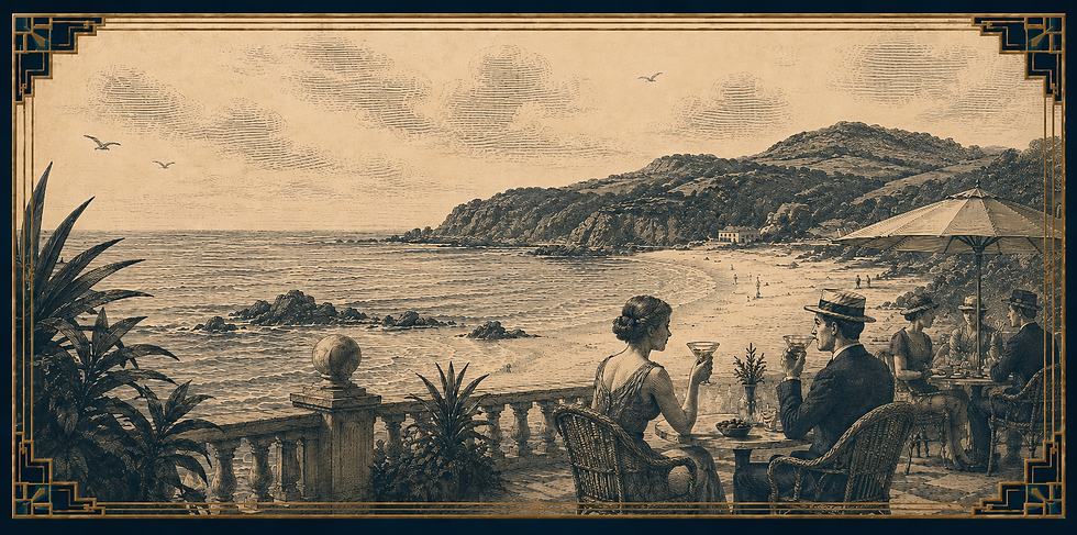 Beach View - Bay Drinks Azurite Gin St Brelades Bay Style