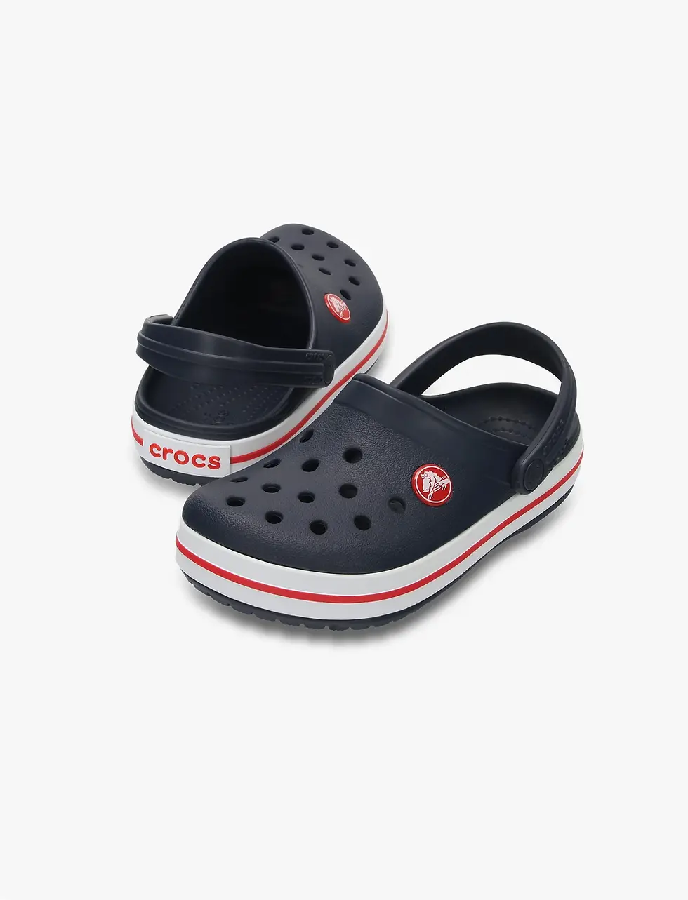 תמונה ממוזערת: Crocs CrocBand Clog T - כפכפים לילדים קרוקס קרוקבנד בצבע נייבי/אדום מידות קטנות