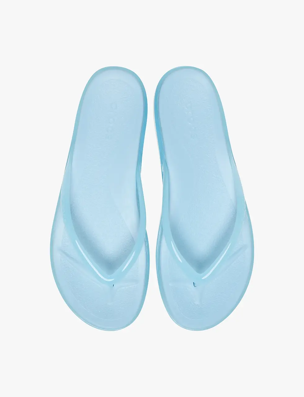 תמונה ממוזערת: Crocs Miami Round Toe Jelly -  כפכפי אצבע מיאמי קרוקס לנשים בצבע כחול שמיים ג'לי