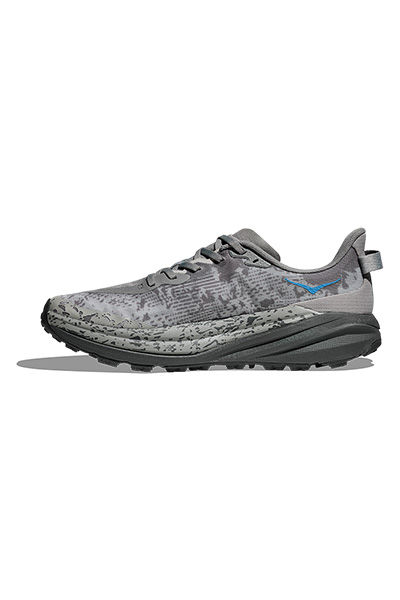 תמונה ממוזערת: HOKA SPEEDGOAT 6 WIDE - נעלי ספורט גברים ספידגוט 6 רחבות בצבע אפור גלקטי / כחול
