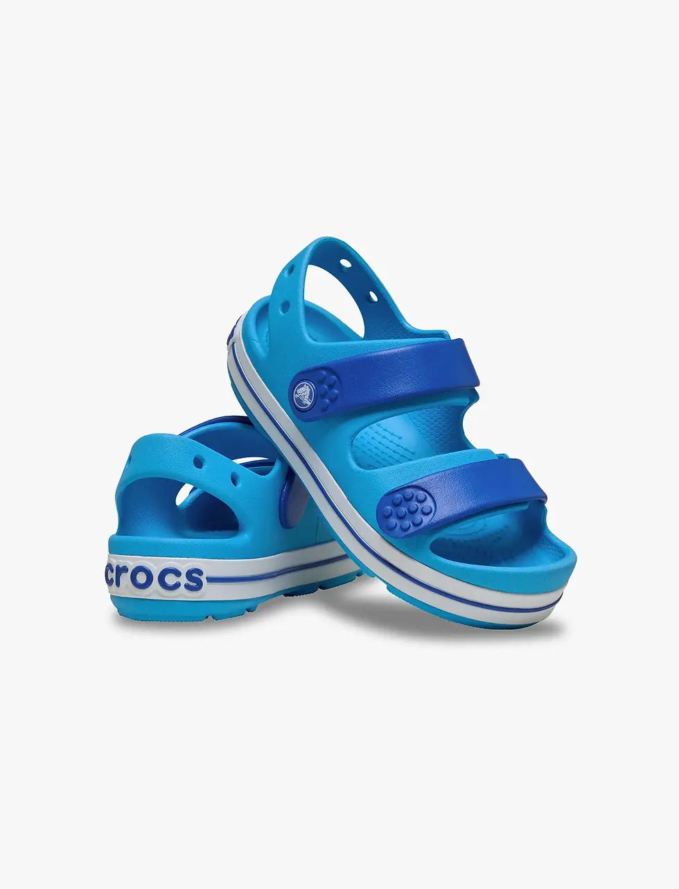 תמונה ממוזערת: Crocs Crocband Cruiser Sandal T - סנדלי קרוקבנד לילדים בצבע כחול ונציאני/כחול...