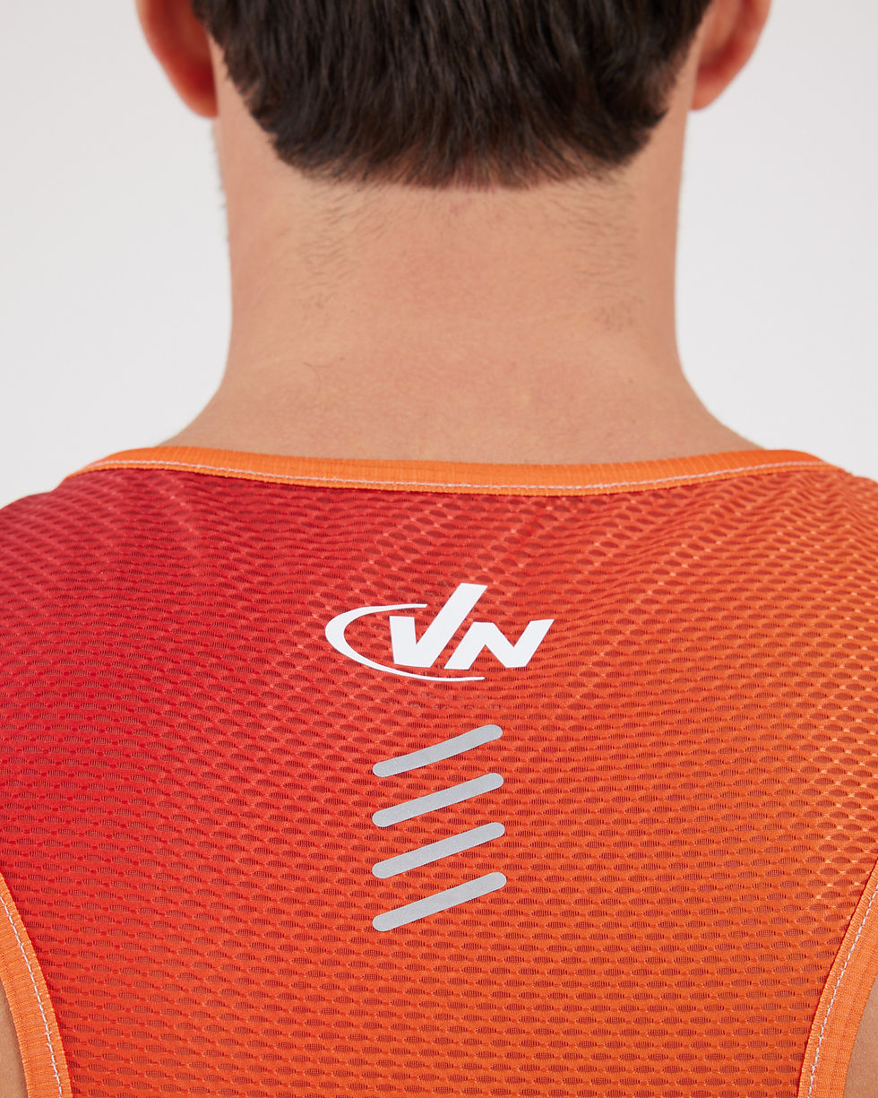 תמונה ממוזערת: VN Racer Tank - גופיית ריצה לגבר בצבע כתום ערפל