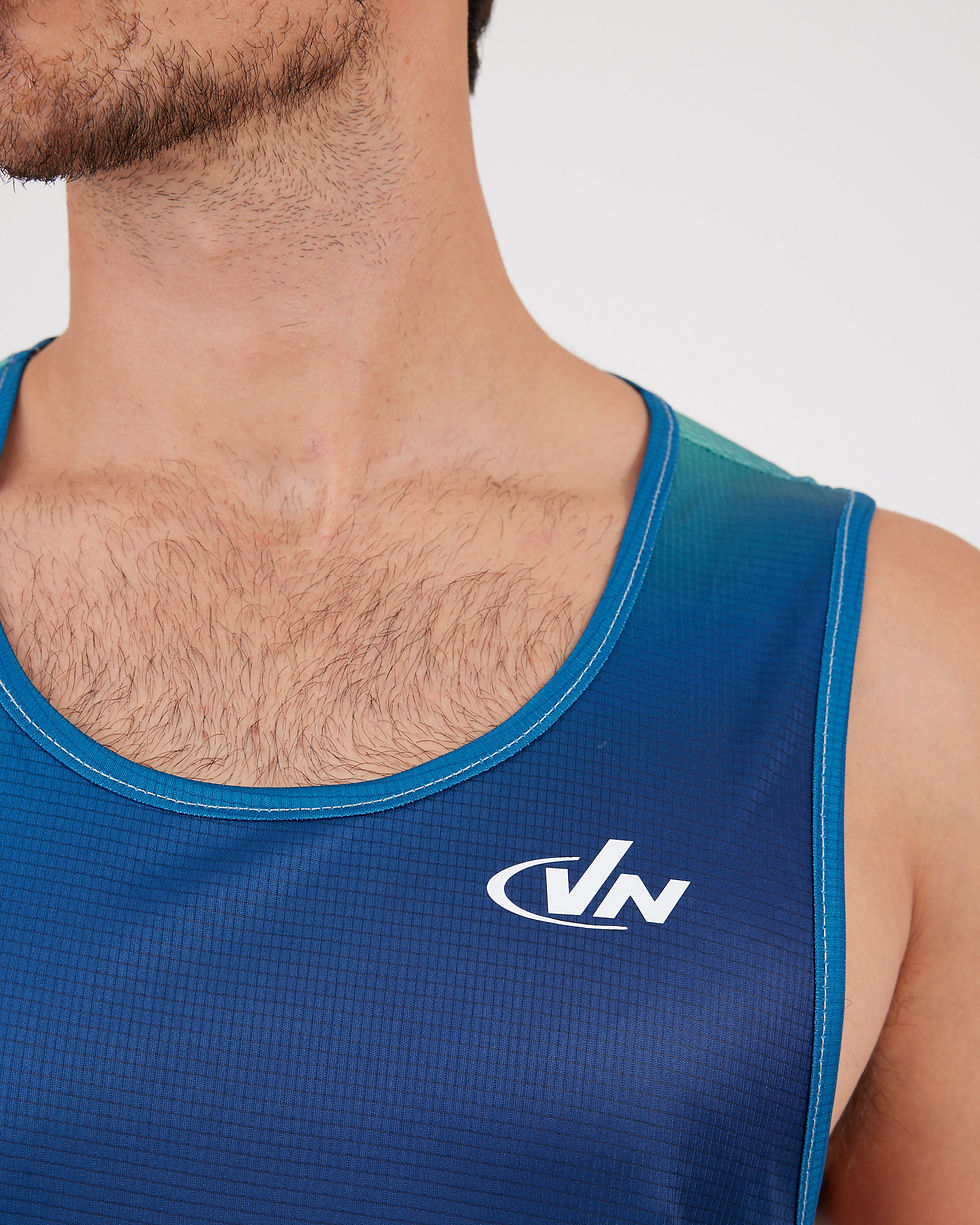 תמונה ממוזערת: VN Racer Tank - גופיית ריצה לגבר בצבע ערפל ירוק