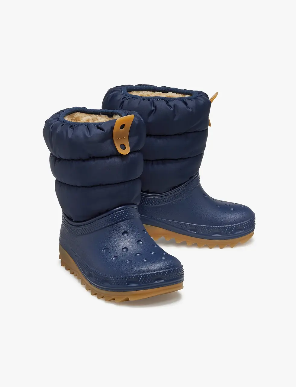 תמונה ממוזערת: Crocs Toddler Classic Neo Puff Boot - מגפיים לילדים קרוקס בצבע נייבי/חום