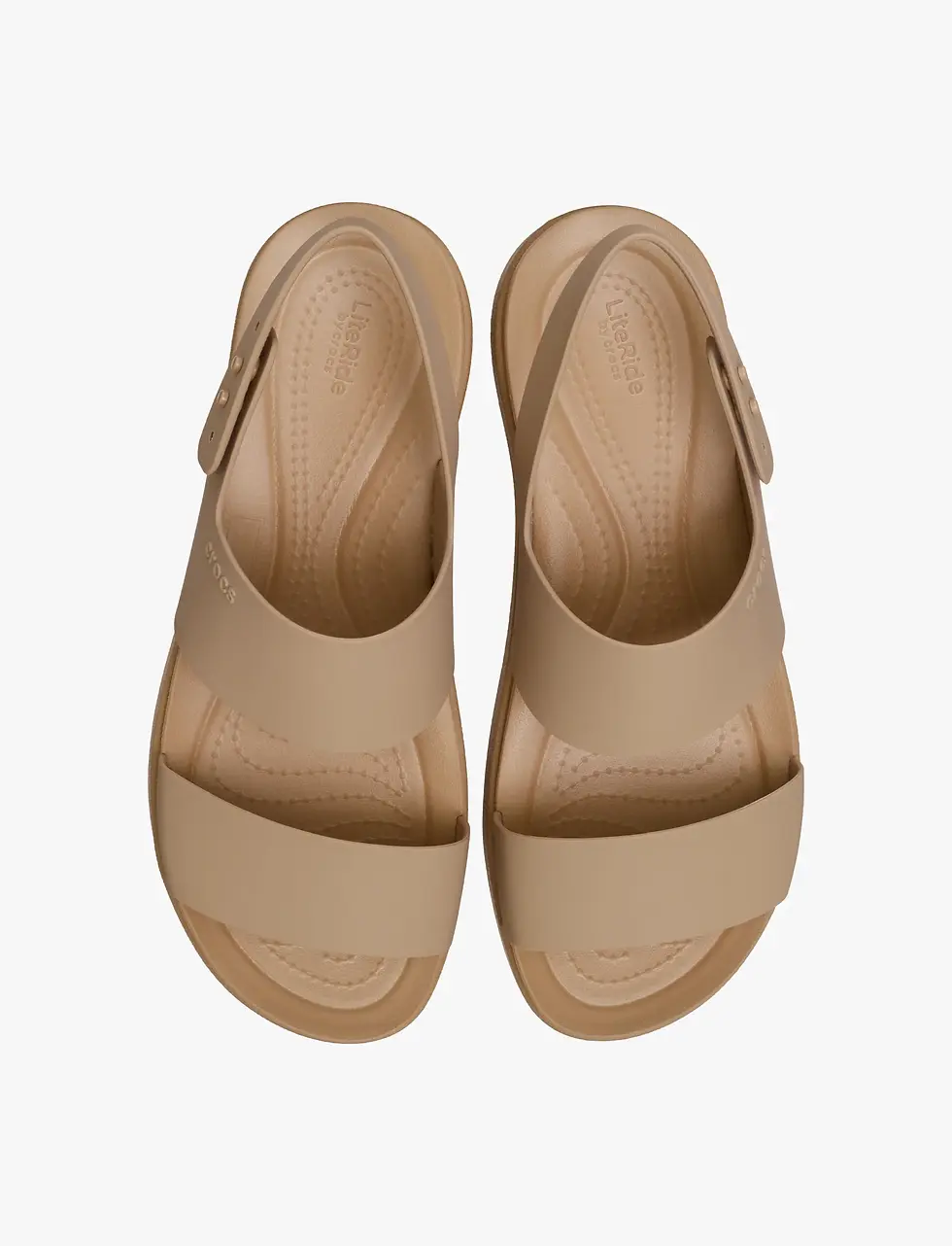 תמונה ממוזערת: Crocs Brooklyn Backstrap Low Low - סנדלי קרוקס ברוקלין לנשים בצבע חום קשיו