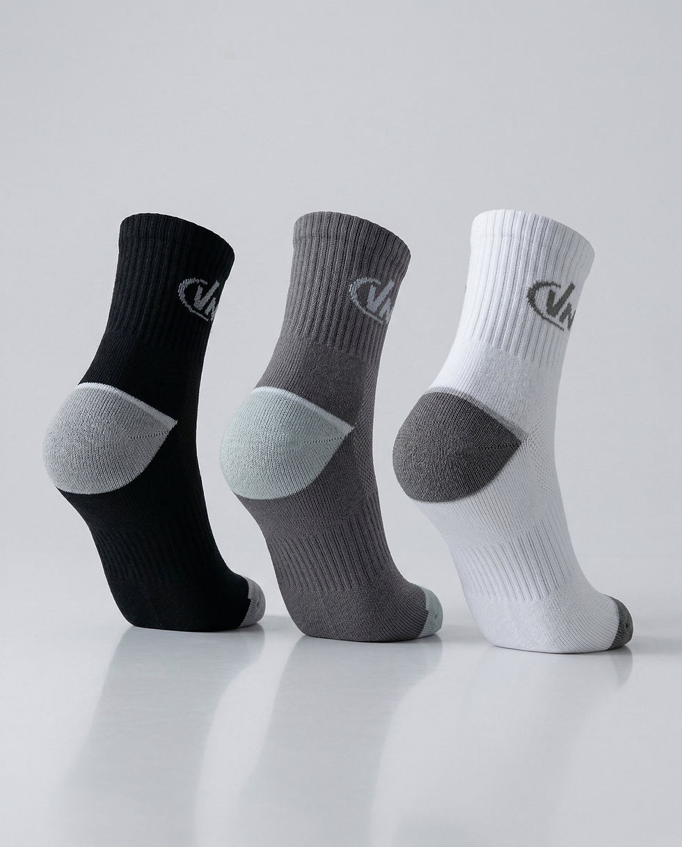 תמונה ממוזערת: מארז שלישיית גרבי ריצה דגם רבע