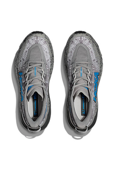 תמונה ממוזערת: HOKA SPEEDGOAT 6 WIDE - נעלי ספורט גברים ספידגוט 6 רחבות בצבע אפור גלקטי / כחול