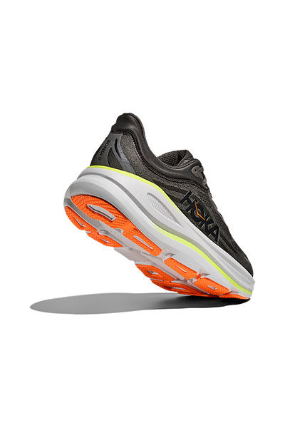 תמונה ממוזערת: HOKA BONDI 9 - נעלי ספורט גברים בונדי 9 בצבע אפור אספלט/חצץ