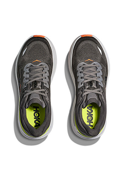 תמונה ממוזערת: HOKA BONDI 9 - נעלי ספורט גברים בונדי 9 בצבע אפור אספלט/חצץ