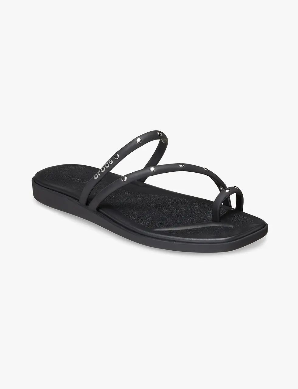 תמונה ממוזערת: Crocs Miami Studded Toe Loop Sandal - כפכפי קרוקס מיאמי לנשים בצבע שחור