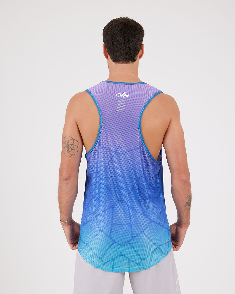 תמונה ממוזערת: VN Racer Tank - גופיית ריצה לגבר בצבע סגול רשת