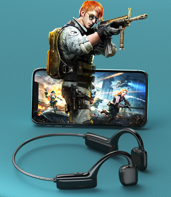 Thumbnail: Bone Conduction Headphones Bluetooth 5.1 Wireless Earbuds Outdoor Sport Headset
