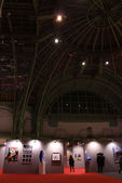 View of nave of the Grand Palais during the Salon Comparaisons 2014, Art en Capital, Paris