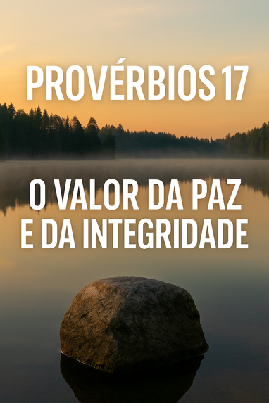 O Valor da Paz e da Integridade