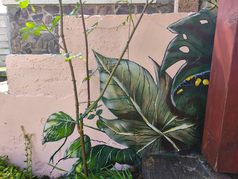 sprejmi tvorené umelecké dielo na stene s prírodnou tématikou a organickými motívmi | Atelierovo Art