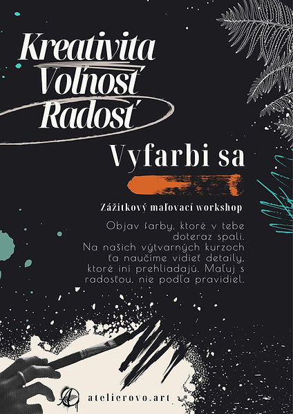 Maľovací kurz v ateliéri - Banská Štiavnica Atelierovo  Art 