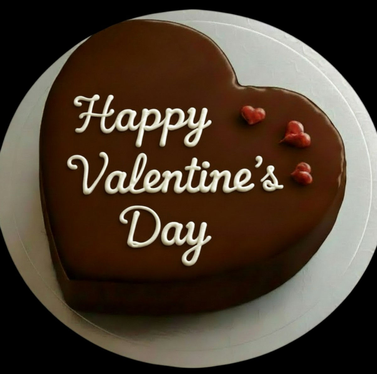 Heart Shape Chocolate  Cake