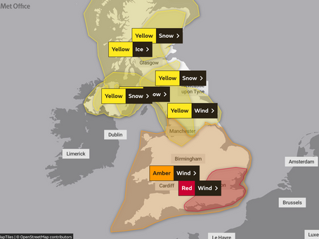 RED and AMBER weather warnings as Storm Eunice hits Hillingdon