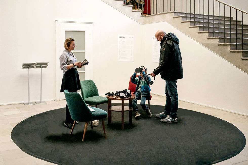 Exhibition view from CYNETART at HELLERAU – European Centre for the Arts, Dresden, Germany