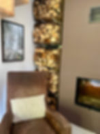 Retreats im Oderbruch Kaminzimmer