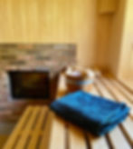Retreats im Oderbruch Sauna mit Kamin