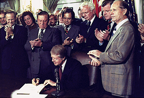 President Jimmy Carter signed the Airline Deregulation Act into law on October 24, 1978.