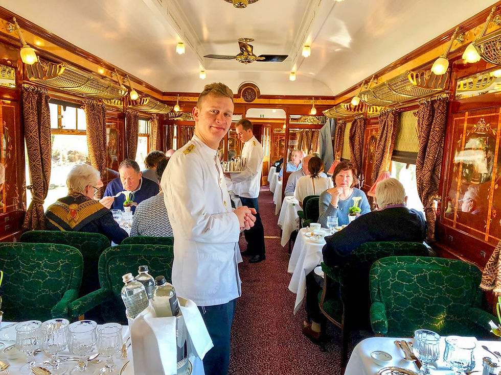 Dining aboard the Orient Express is an experience to remember, highlighted by exceptional service.