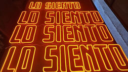 Custom acrylic sign with neon-style LED tubing lighting fabricated by Eminent Signs & Graphics.