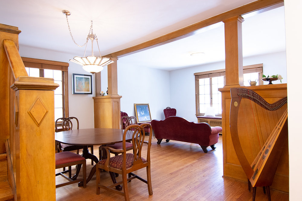 Prairie Style Inspired Interior, Red Brick Home in Jefferson