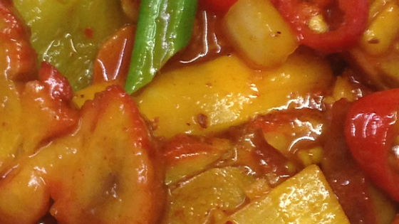 96# roast pork in curry sauce / 咖喱叉烧