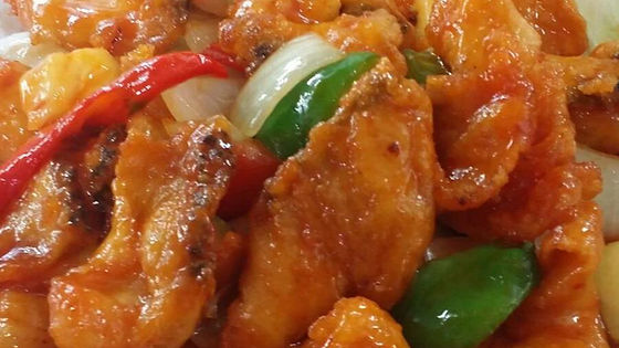 184# cod fish in sweet and sour sauce (Hong Kong Style) / 古老鳕鱼