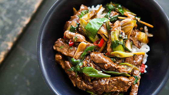 125# beef with mixed vegetables in garlic sauce / 牛炒杂菜(蒜汁)