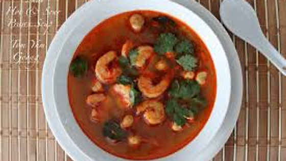 shrimp tom yam soup/虾仁冬阴汤