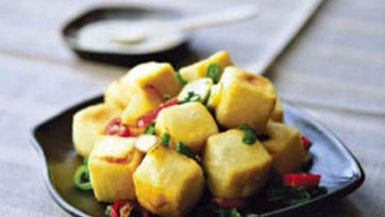 deep fried tofu with salt&pepper chilli /椒盐豆腐