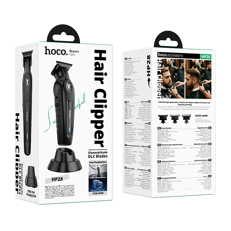 Миниатюра: Машинка за подстригване Hoco HP28 черна