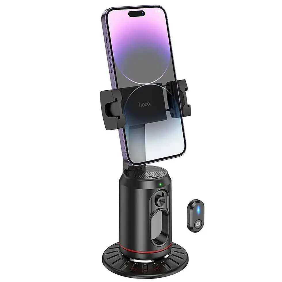 Thumbnail: HOCO mobile phone holder 360 degree with auto face tracking K23 black