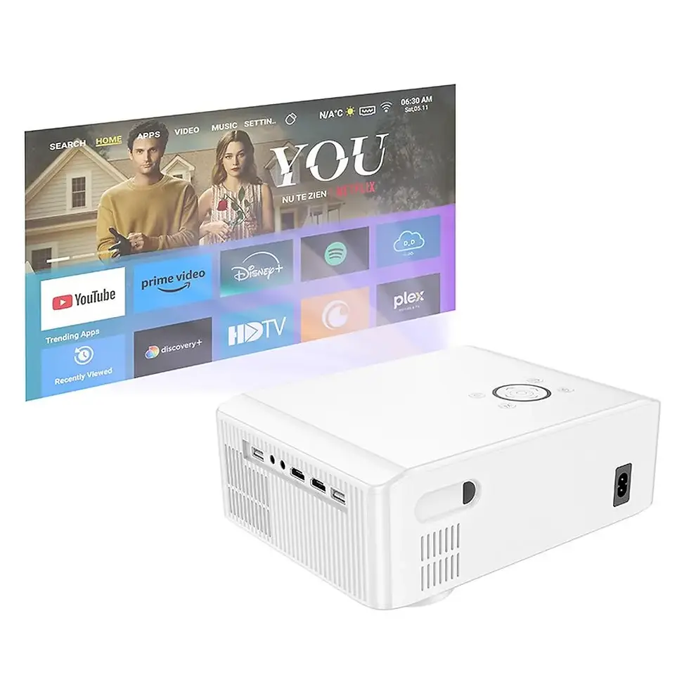 Thumbnail: Projector Full HD Hoco with Android software Wi-Fi Bluetooth 1080P DT3 white