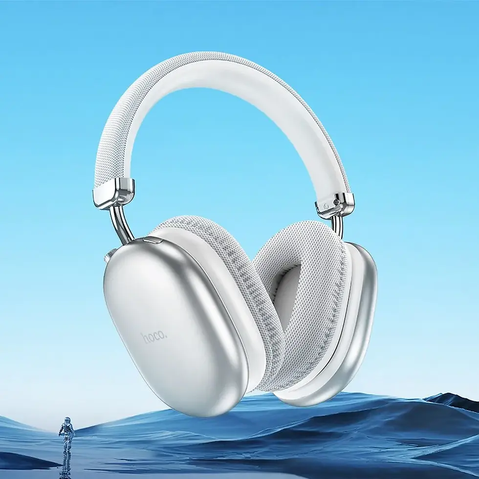 Миниатюра: Безжични слушалки Hoco W35 Max сребристи