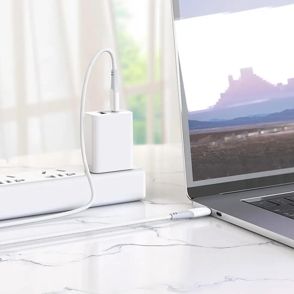 Миниатюра: Кабел USB C към USB C Hoco 3A 1 м X70 бял