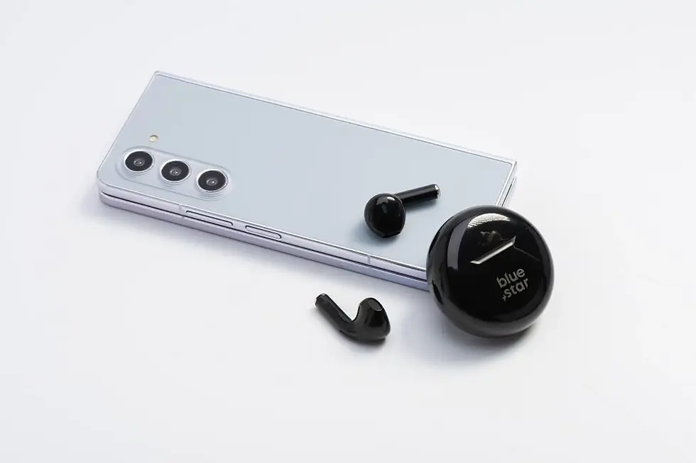 Миниатюра: Безжични слушалки BLUE STAR Circle Beat TX3 TWS черни