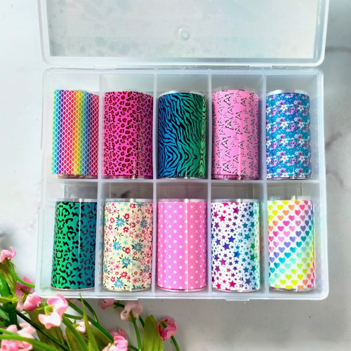 Colorful Theme UV Transfer Sheets Set of 10 ResinArtStoreIndia