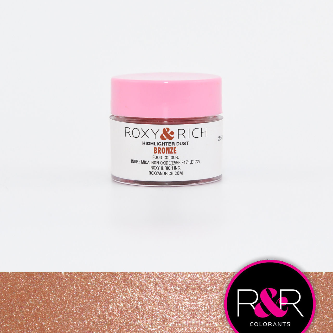 Bronze Edible Highlighter Dust 2.5 grams - Roxy & Rich