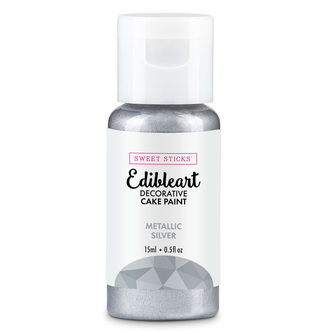 METALLIC SILVER - Edible Art Paint 15 ml