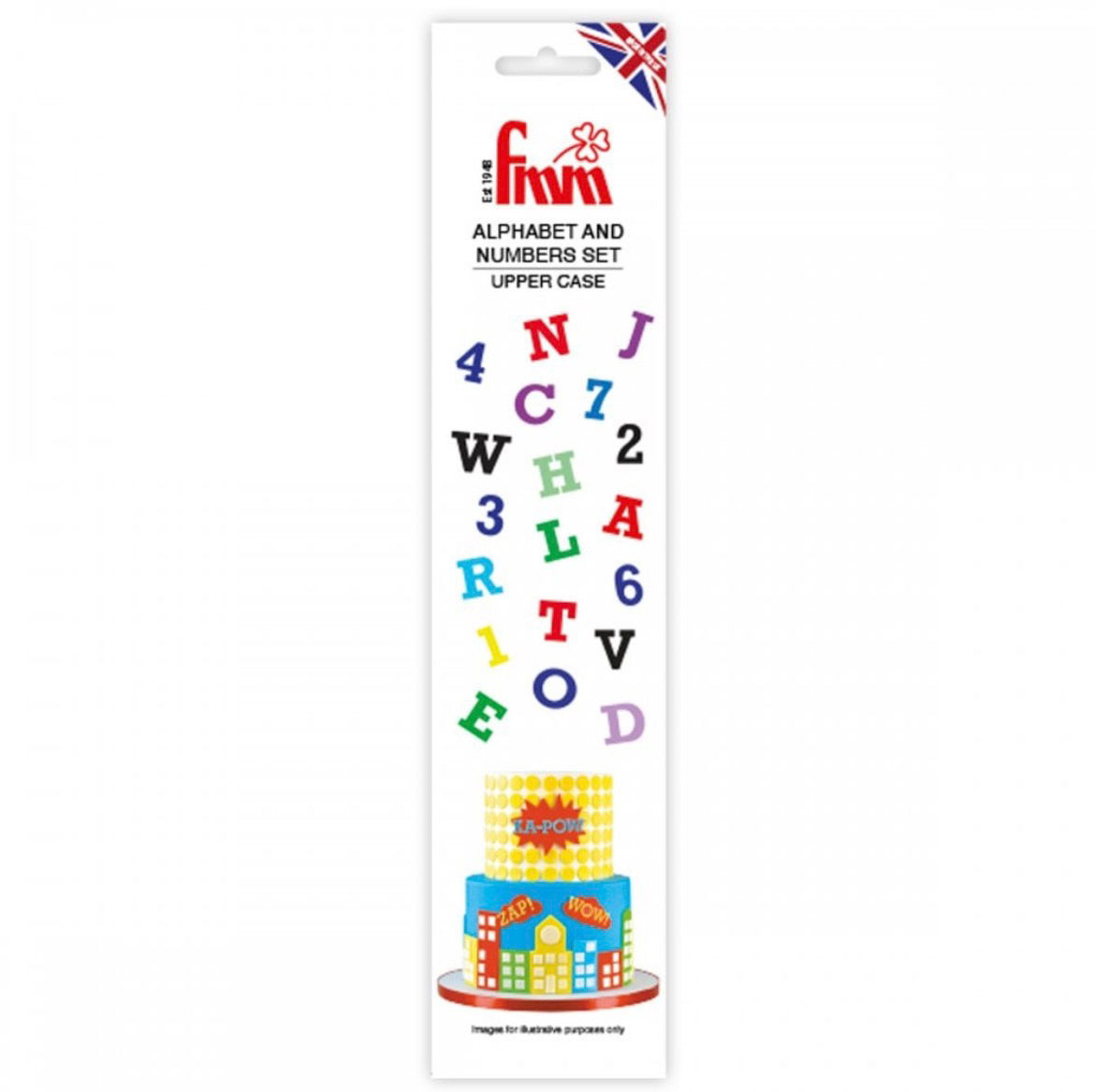 FMM Alphabet And Numbers - Upper Case - Tappit Cutter Set