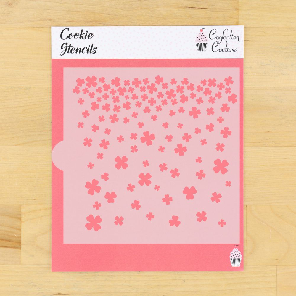 Shamrock Shower Background Cookie Stencil Edger - Confection Couture