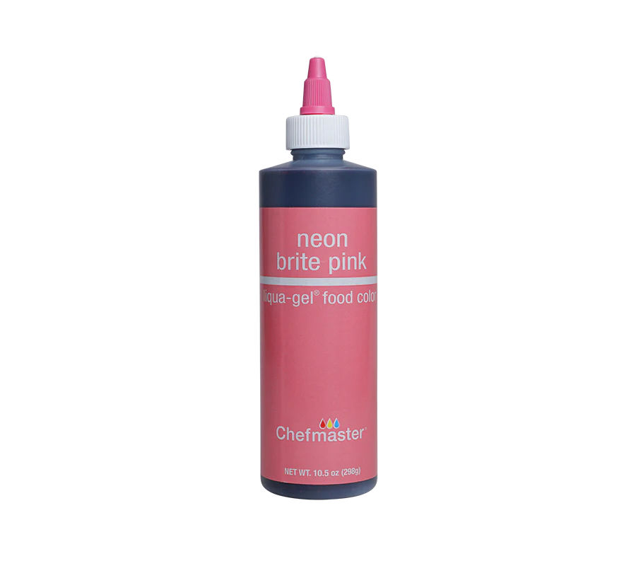 Neon Brite Pink Liqua-Gel® Liquid Food Coloring 10.5 oz. - Chefmaster